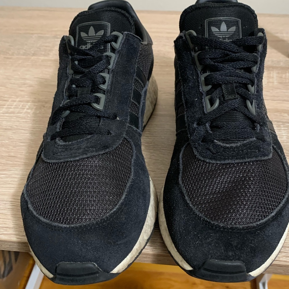 Black Adidas Marathon Tech Shoes